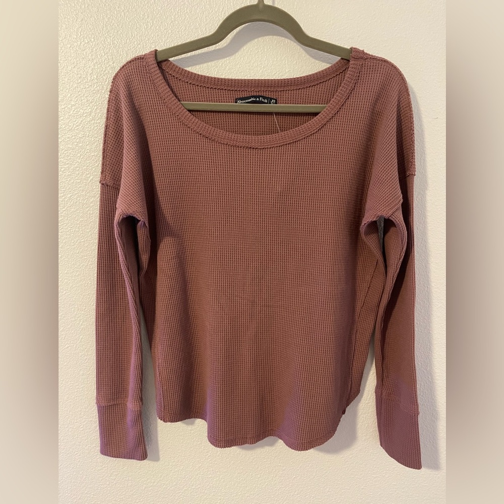NWT Abercrombie & Fitch Mauve Long Sleeve Top